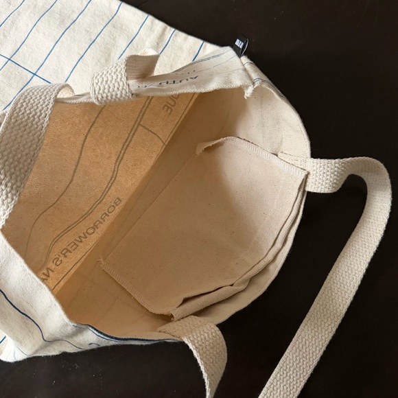 Out of Print Canvas Library Card Tote Bag - Picture 3 of 4